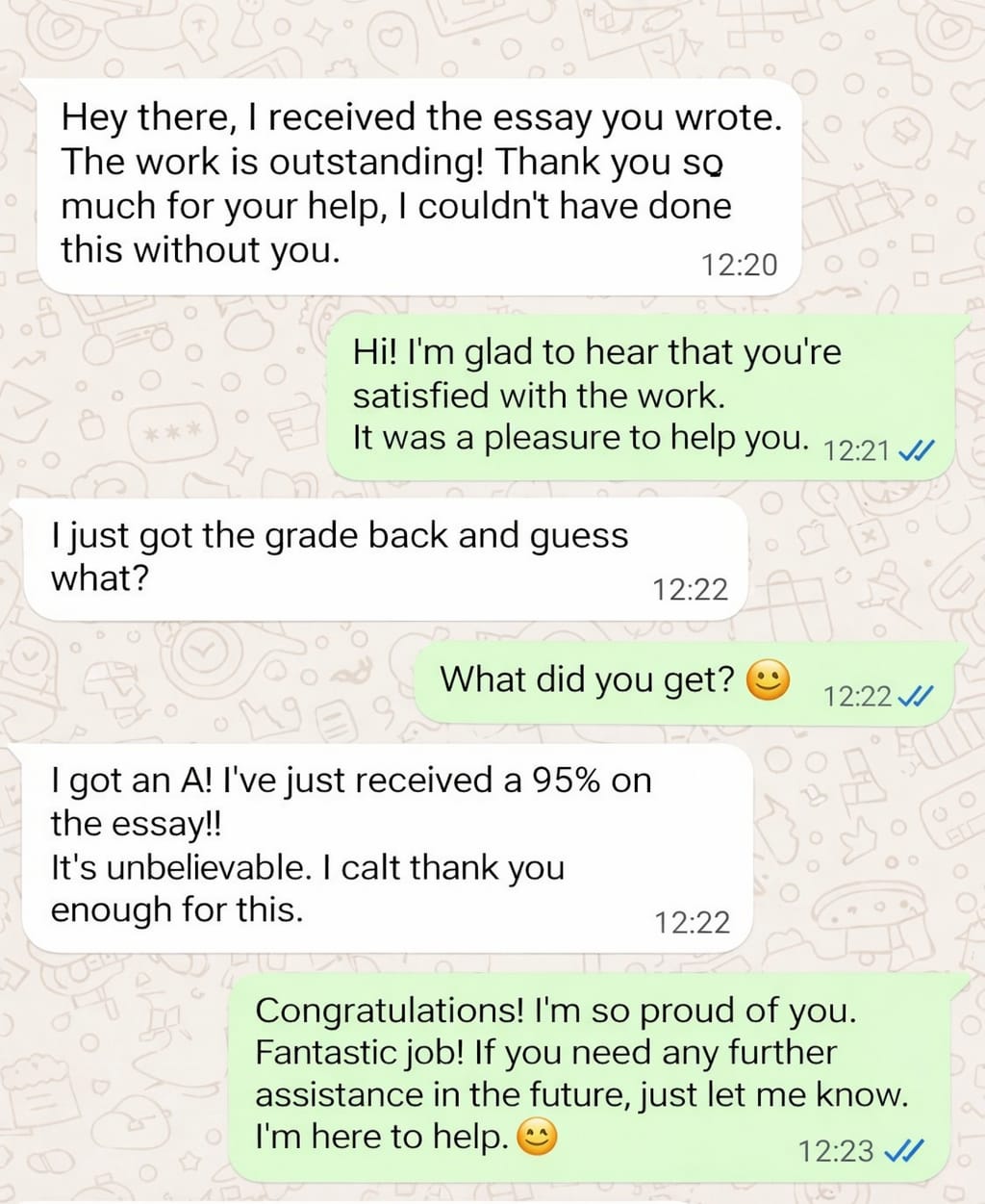WhatsApp feedback